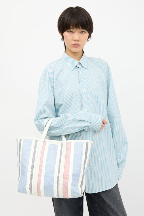 Balenciaga Leather Medium Barbes Tote Bag