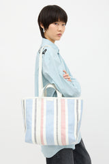 Balenciaga Leather Medium Barbes Tote Bag