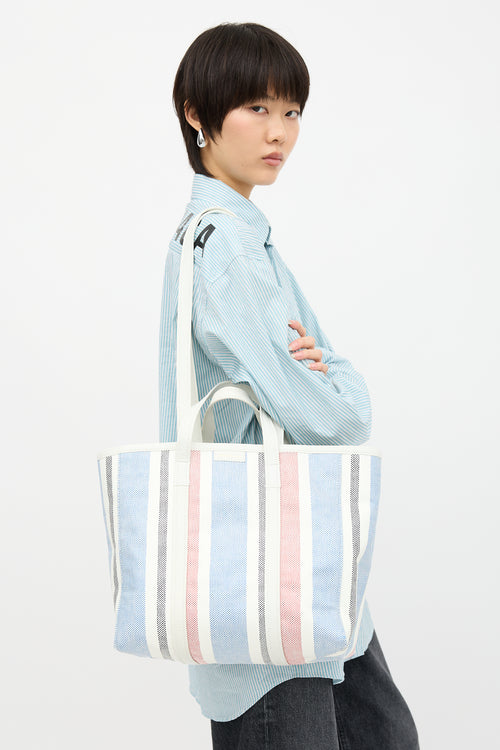 Balenciaga Leather Medium Barbes Tote Bag