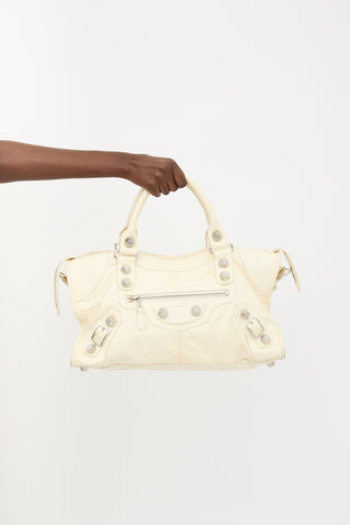 Balenciaga Leather Motocross City Bag