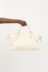 Balenciaga Leather Motocross City Bag
