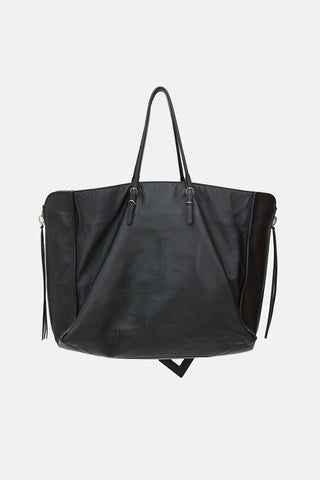 Balenciaga Leather Papier A4 Zip Around Tote Bag