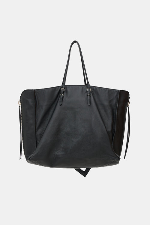Balenciaga Leather Papier A4 Zip Around Tote Bag