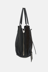 Balenciaga Leather Papier A4 Zip Around Tote Bag