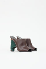 Balenciaga Leather Wrap Heel Mule