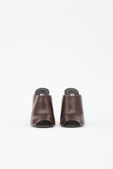 Balenciaga Leather Wrap Heel Mule