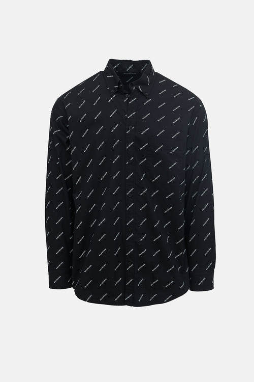 Balenciaga Logo Button Up Shirt