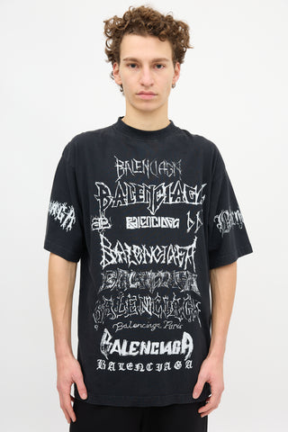 Balenciaga Logo Graphic T-Shirt