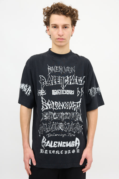 Balenciaga Logo Graphic T-Shirt