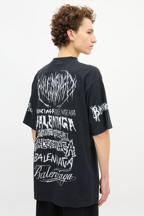 Balenciaga Logo Graphic T-Shirt