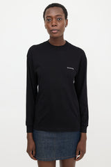 Balenciaga Logo Long Sleeve Top