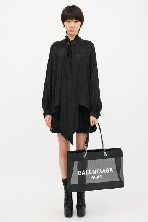 Balenciaga Mesh Duty Free Tote Bag
