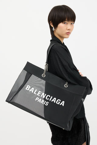 Balenciaga Mesh Duty Free Tote Bag