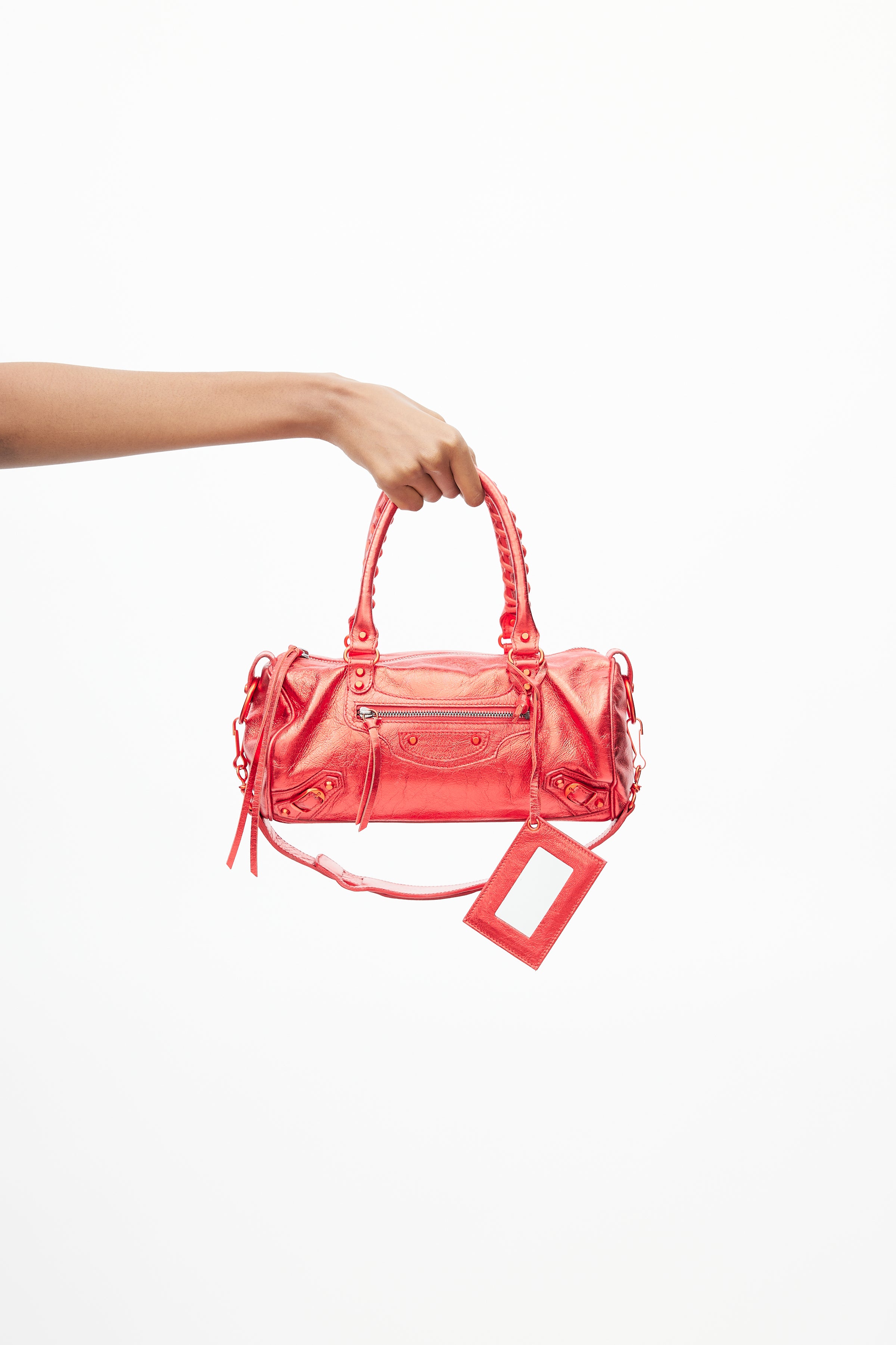 Balenciaga // 2005 Metallic Red Small Twiggy Shoulder Bag – VSP