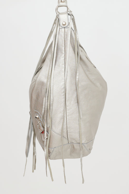 Balenciaga Metallic Leather Day Bag