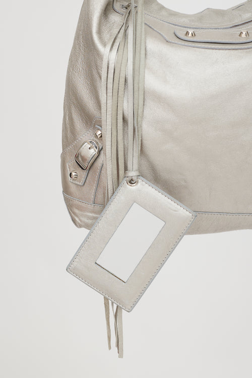 Balenciaga Metallic Leather Day Bag