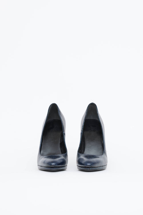 Balenciaga Leather Embossed Pump