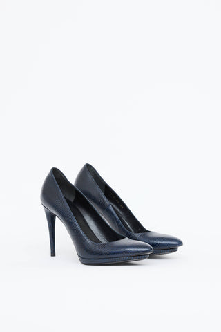 Balenciaga Leather Embossed Pump