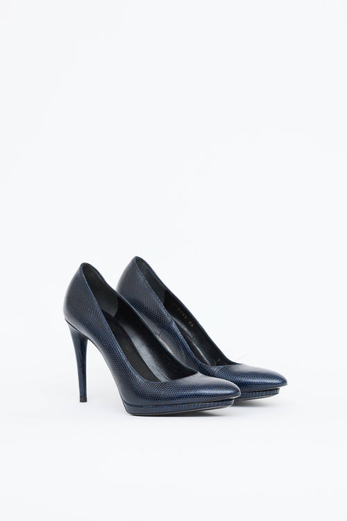 Balenciaga Leather Embossed Pump