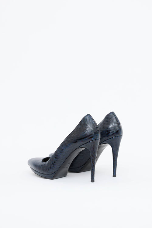 Balenciaga Leather Embossed Pump