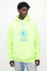 Lime green balenciaga hoodie best sale