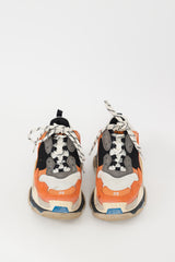 Balenciaga Orange & Multicolour Triple S Sneaker