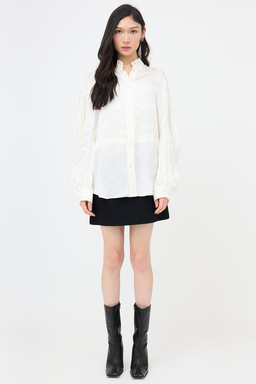 Balenciaga Oversized Twisted BB Shirt