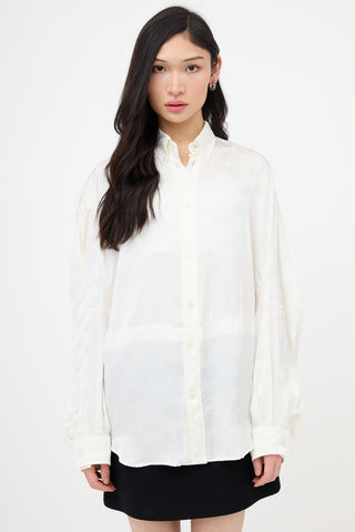 Balenciaga Oversized Twisted BB Shirt