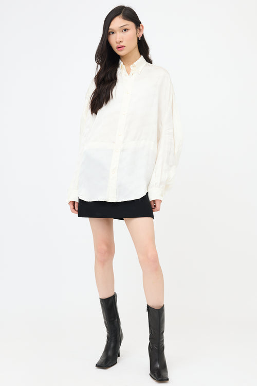 Balenciaga Oversized Twisted BB Shirt