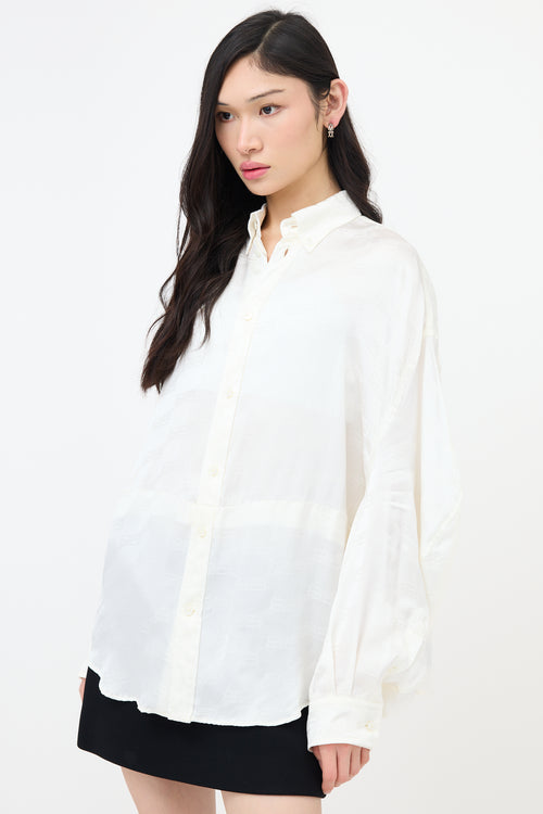 Balenciaga Oversized Twisted BB Shirt