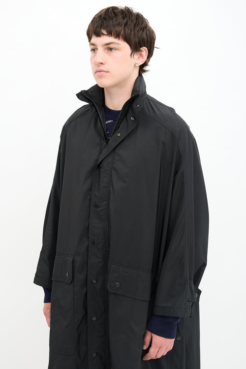 Balenciaga Oversized Logo Rain Coat
