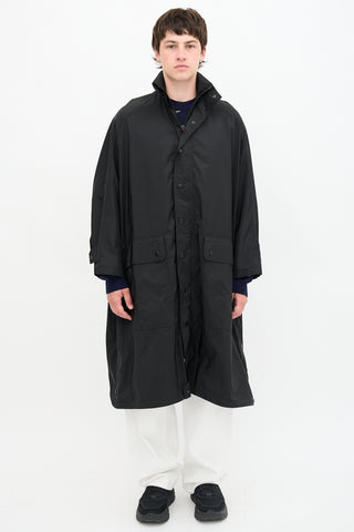 Balenciaga Oversized Logo Rain Coat