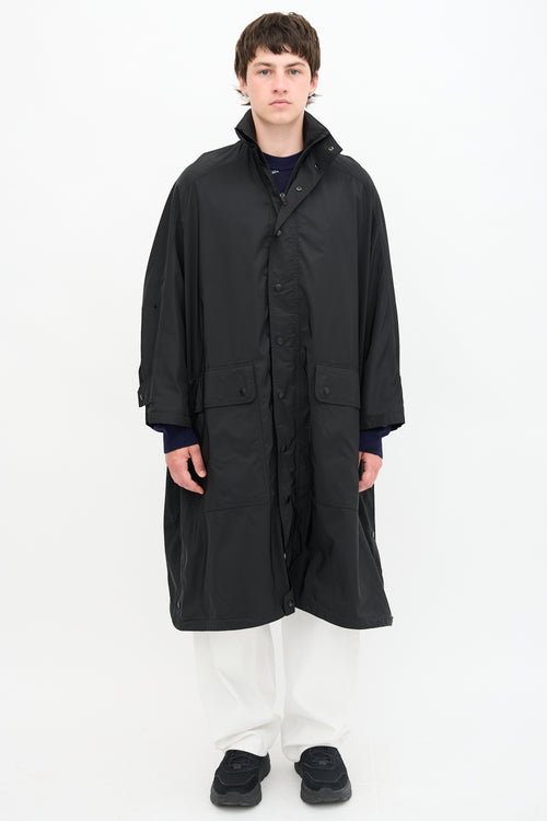 Balenciaga Oversized Logo Rain Coat