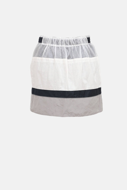 Balenciaga 2016 Paneled Mini Skirt