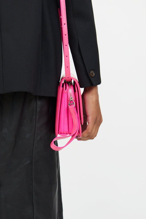 Balenciaga Pink Leather B. Medium Bag