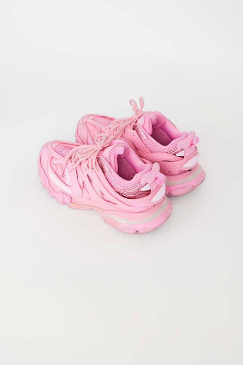 Balenciaga Hot Pink Track Mesh Low Top Sneaker