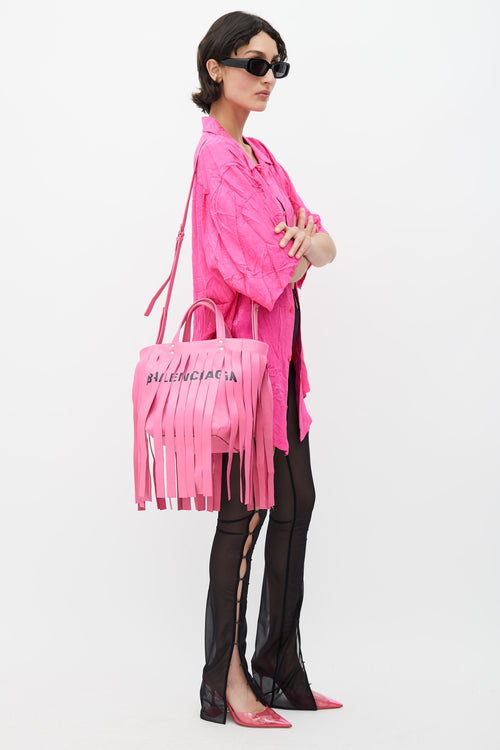 Lychee Bags Girl's Pink PU Pam Fringes Sling Bag (LBHBPU75.PK) : Amazon.in:  Fashion