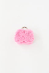 Balenciaga Pink Fur Crossbody Airpod Case