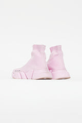 Balenciaga Pink Knit Speed Sneaker