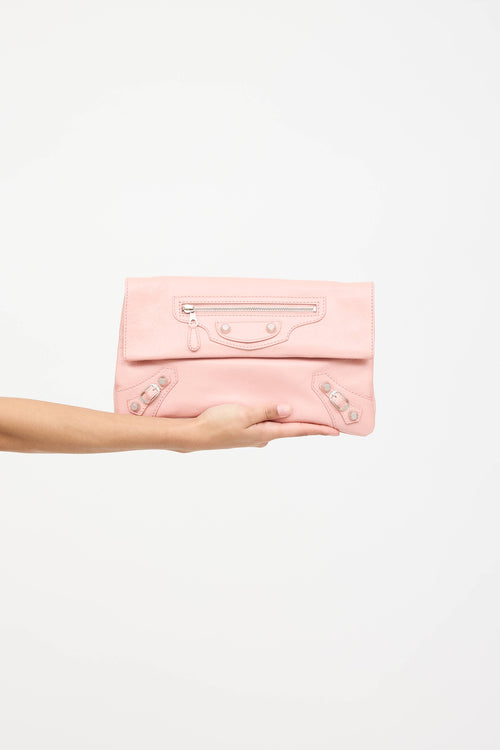 Balenciaga Leather Envelope Clutch