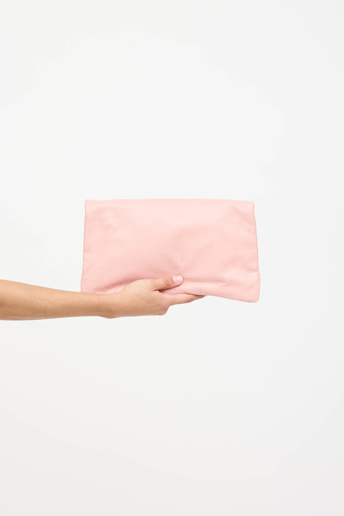 Balenciaga Leather Envelope Clutch