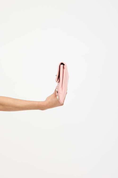 Balenciaga Leather Envelope Clutch