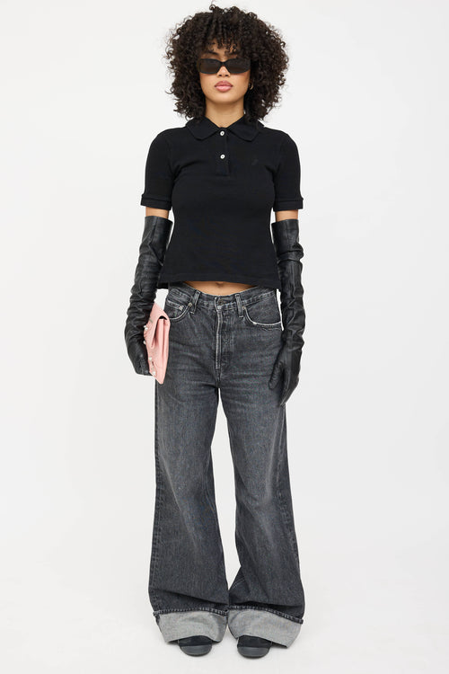 Balenciaga Leather Envelope Clutch