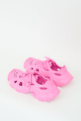 Balenciaga Pink HD Caged Lace Up Sneaker