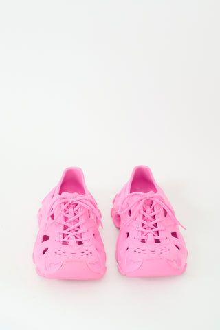 Balenciaga Pink HD Caged Lace Up Sneaker