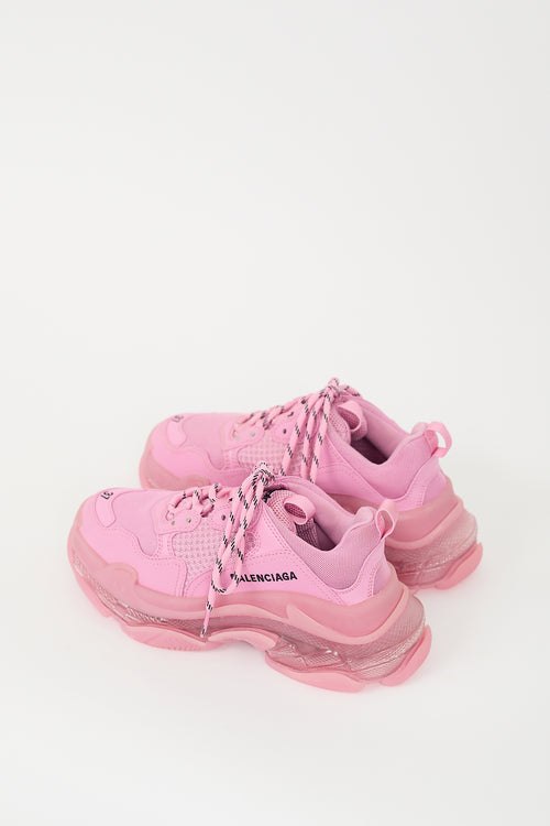 Balenciaga Pink Triple S Sneaker