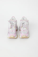 Balenciaga Pink & White Runner Sneaker