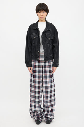 Balenciaga Plaid Flannel Lounge Pant