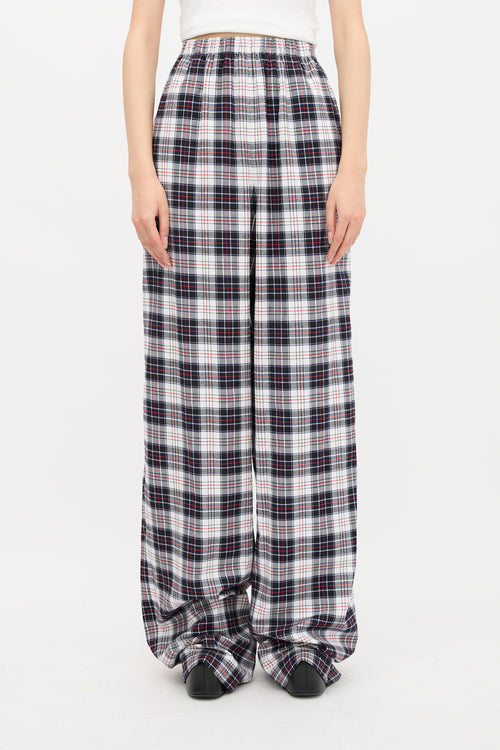 Balenciaga Plaid Flannel Lounge Pant