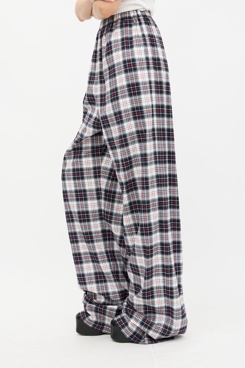 Balenciaga Plaid Flannel Lounge Pant